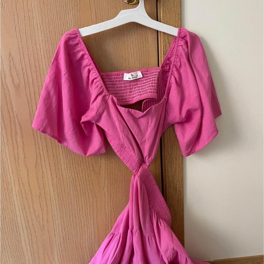Pink amazon dress